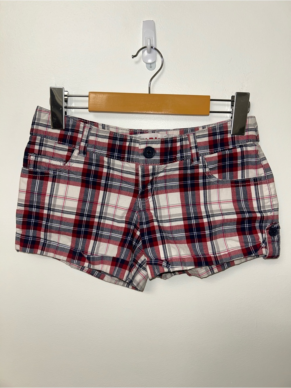 Y2K Garage Plaid Mini Shorts
